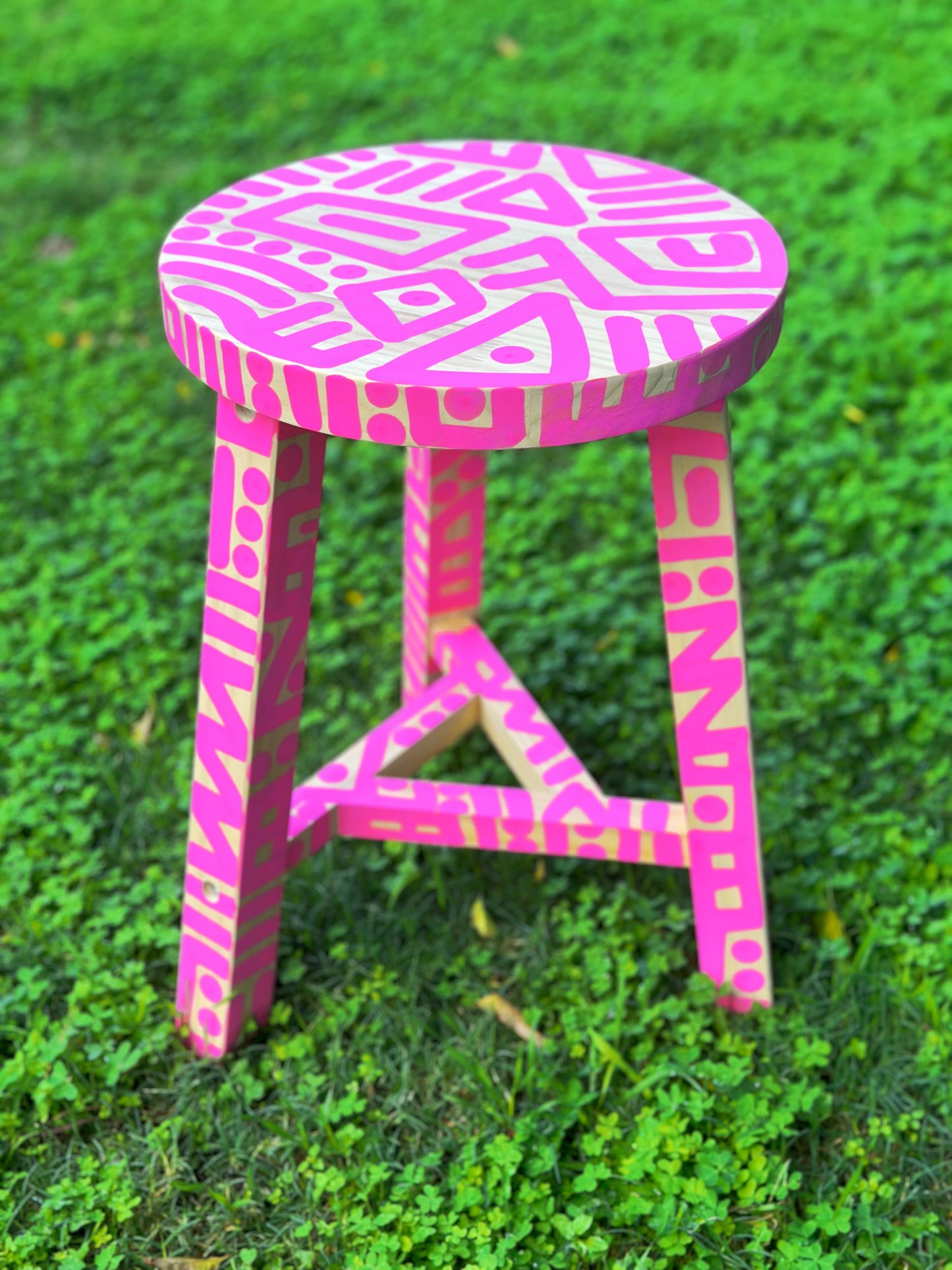 Pink Flamingo Stool