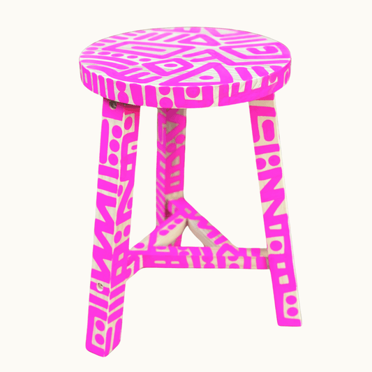 Pink Flamingo Stool